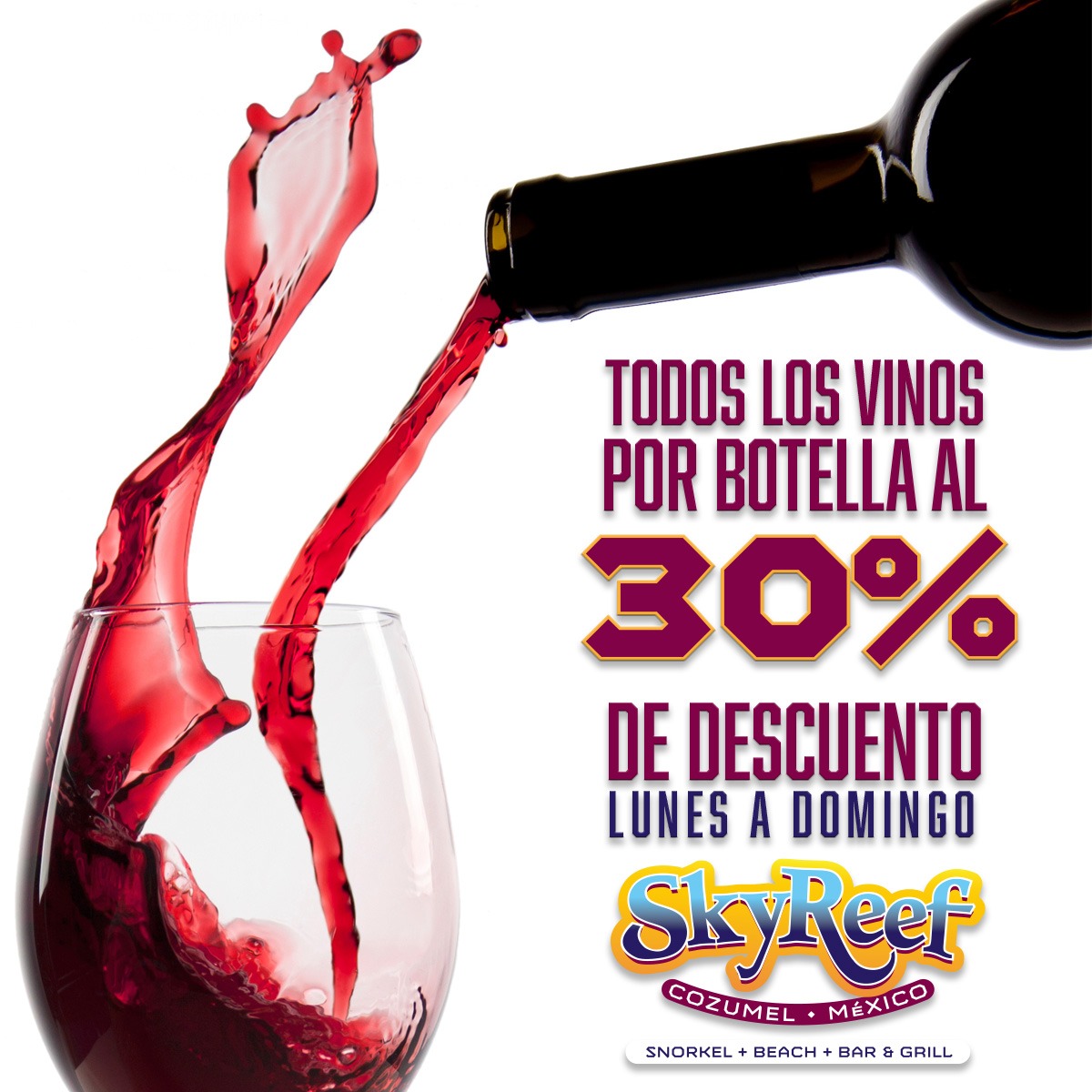 Vinos al 30% de descuento